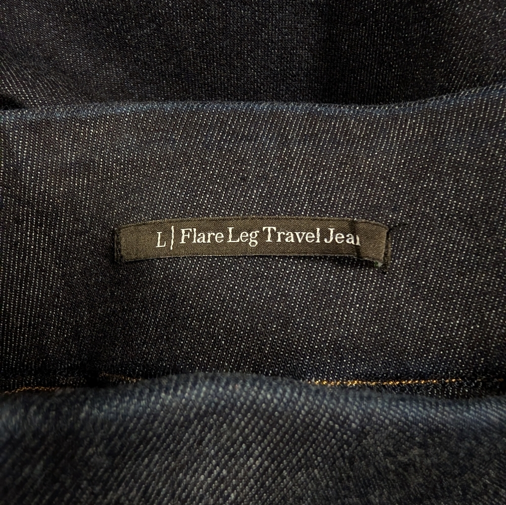 Talbots Flare Leg Pull-On Travel Jeans Oxford Wash - Picture 10 of 13